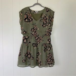 O’Neill Green & Floral Dress L
